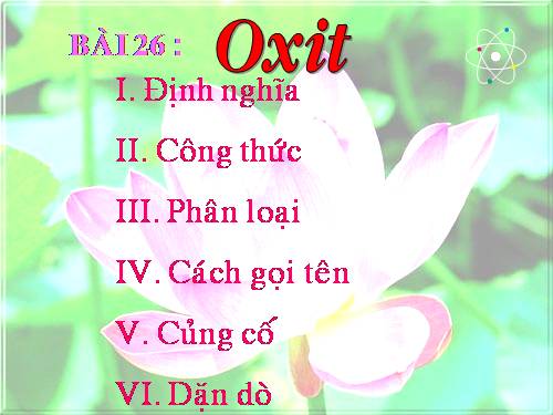 Bài 26. Oxit