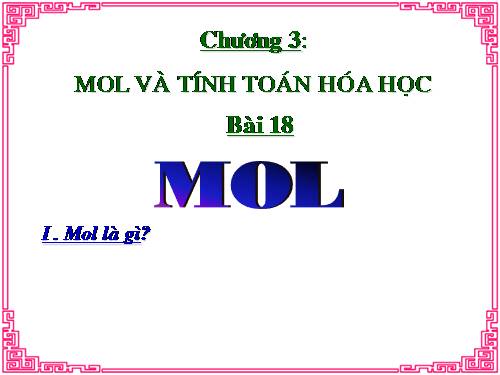 Bài 18. Mol