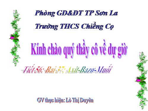 Bài 37. Axit - Bazơ - Muối