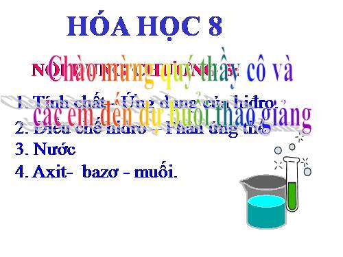 Bài 31. Tính chất - Ứng dụng của hiđro