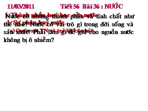 Bài 36. Nước