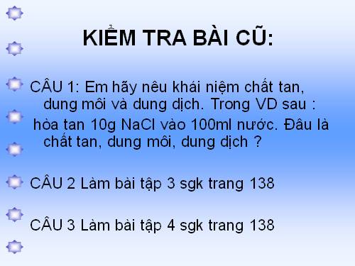 Bài 41. Độ tan của một chất trong nước