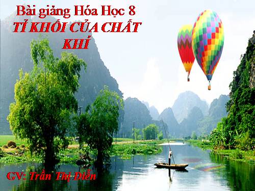 Bài 20. Tỉ khối của chất khí