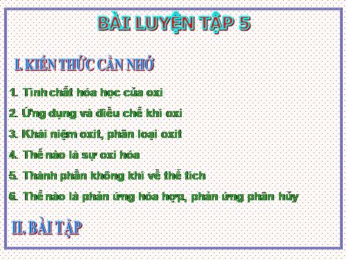 Bài 29. Bài luyện tập 5