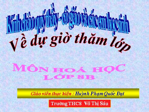 Bài 16. Phương trình hoá học