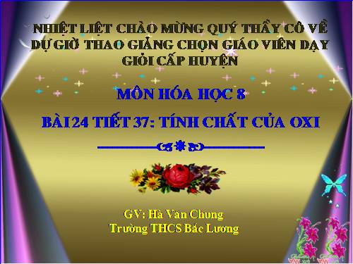 Bài 24. Tính chất của oxi