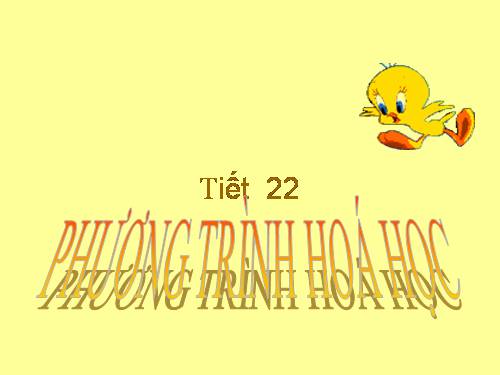 Bài 16. Phương trình hoá học