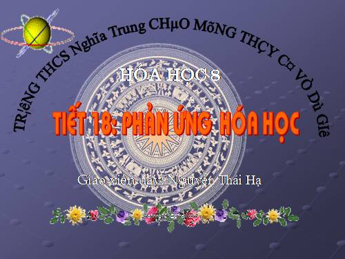 Bài 13. Phản ứng hoá học
