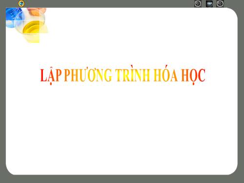 Bài 16. Phương trình hoá học