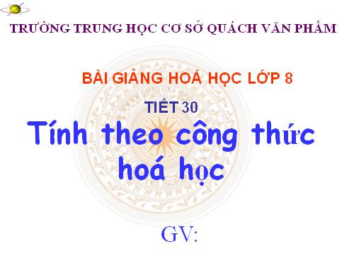 Bài 21. Tính theo công thức hoá học