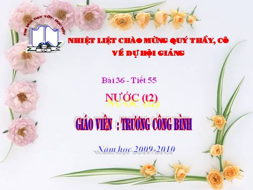 Bài 36. Nước