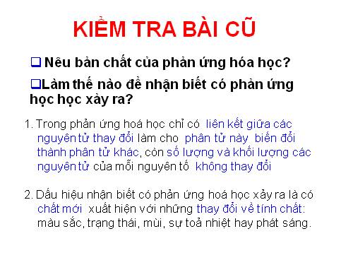 Bài 15. Định luật bảo toàn khối lượng