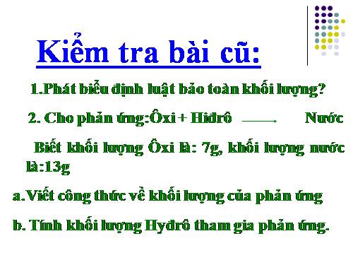 Bài 16. Phương trình hoá học