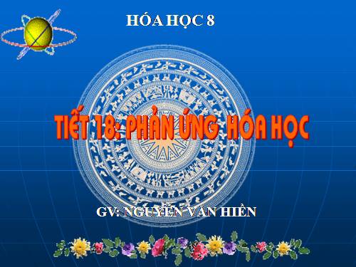 Bài 13. Phản ứng hoá học