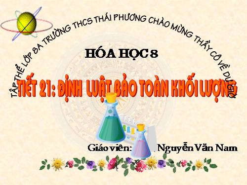 Bài 15. Định luật bảo toàn khối lượng