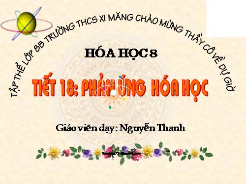 Bài 13. Phản ứng hoá học