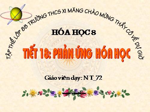 Bài 13. Phản ứng hoá học