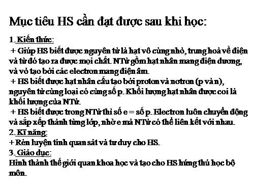 Bài 4. Nguyên tử