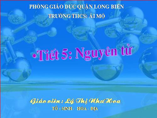 Bài 4. Nguyên tử