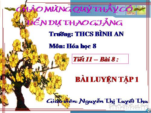 Bài 8. Bài luyện tập 1