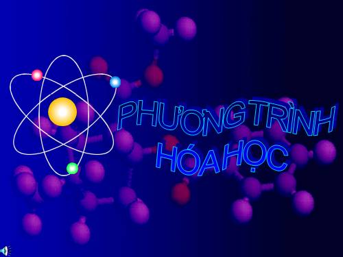 Bài 16. Phương trình hoá học