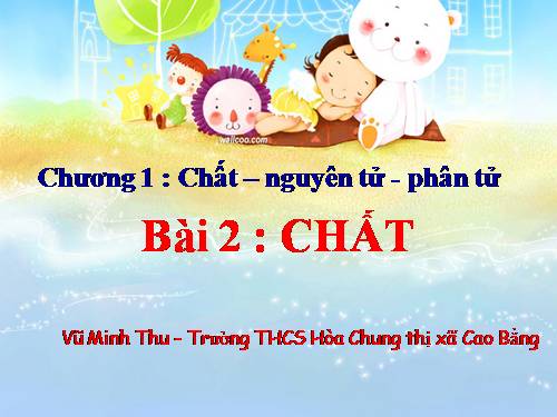 Bài 2. Chất