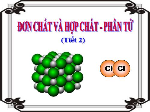 Bài 6. Đơn chất và hợp chất - Phân tử