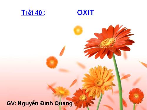 Bài 26. Oxit