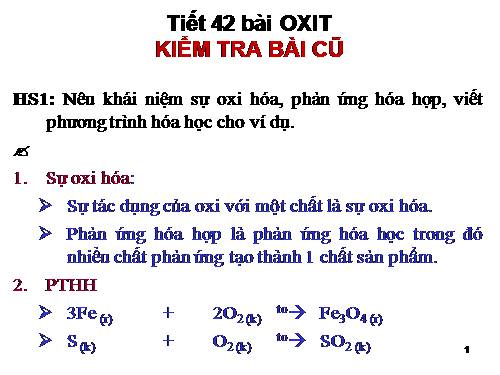 Bài 26. Oxit