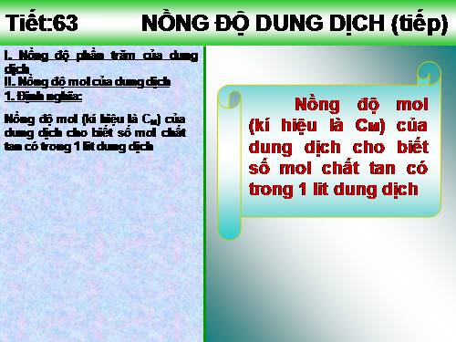 Bài 42. Nồng độ dung dịch