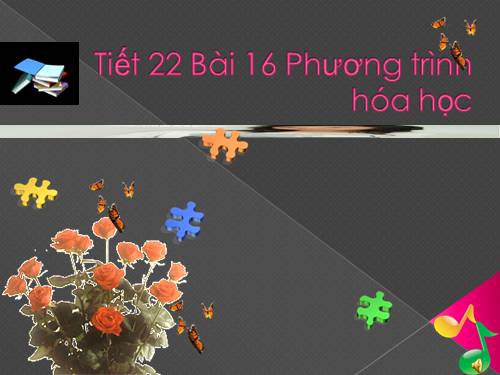 Bài 16. Phương trình hoá học