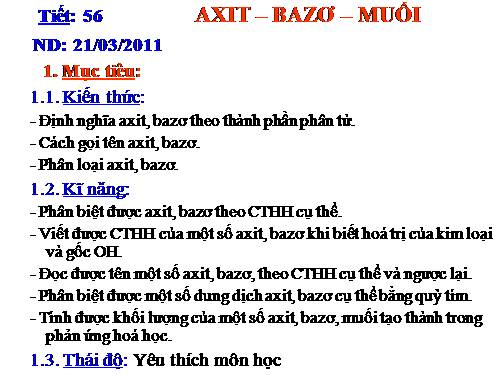 Bài 37. Axit - Bazơ - Muối