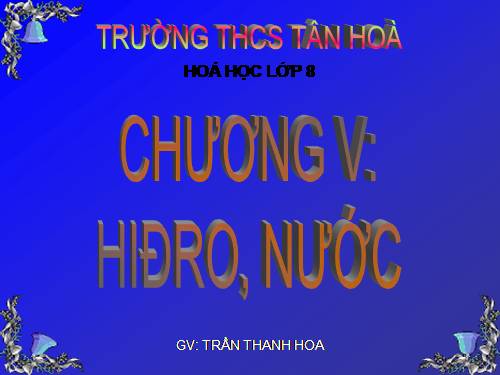 Bài 33. Điều chế khí hiđro - Phản ứng thế