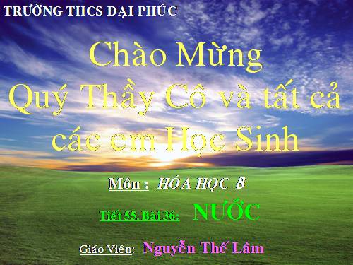 Bài 36. Nước