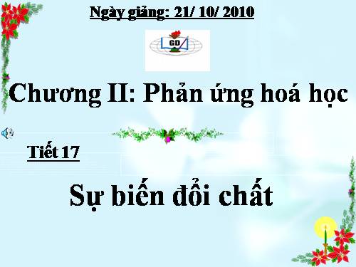 Bài 12. Sự biến đổi chất