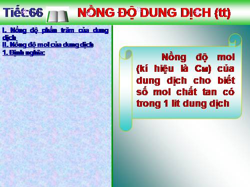 Bài 42. Nồng độ dung dịch