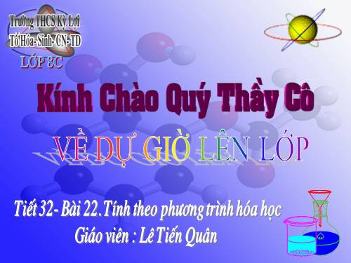 Bài 22. Tính theo phương trình hoá học