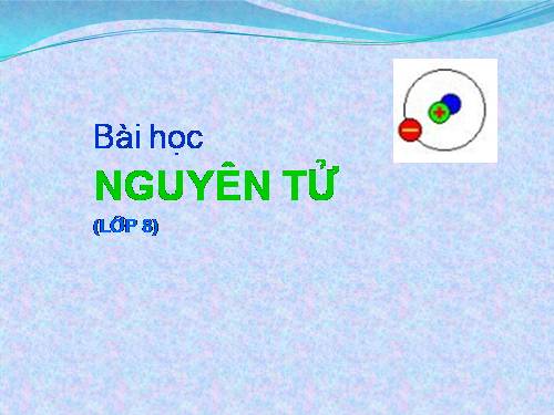 Bài 4. Nguyên tử