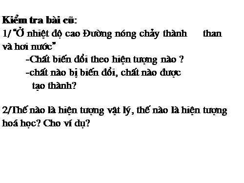 Bài 13. Phản ứng hoá học