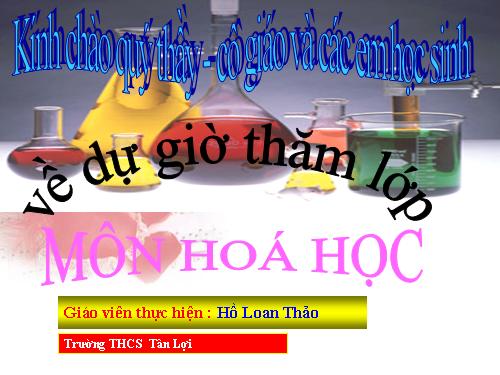 Bài 16. Phương trình hoá học