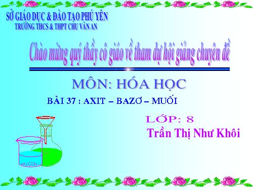 Bài 37. Axit - Bazơ - Muối