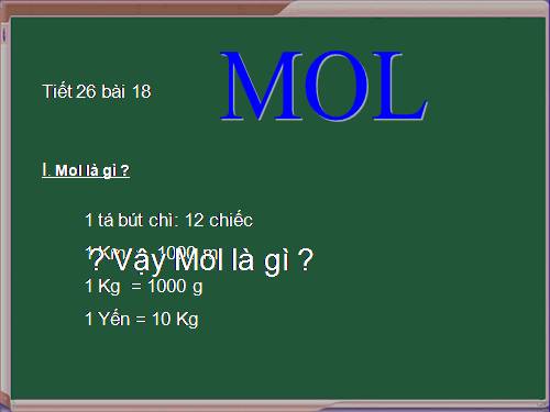 Bài 18. Mol