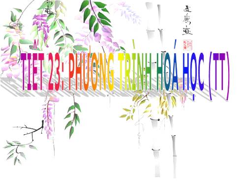 Bài 16. Phương trình hoá học