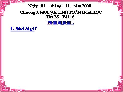 Bài 18. Mol