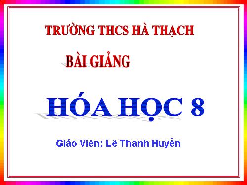 Bài 13. Phản ứng hoá học