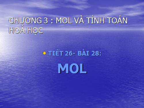 Bài 18. Mol