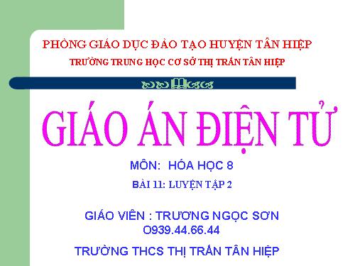 Bài 11. Bài luyện tập 2