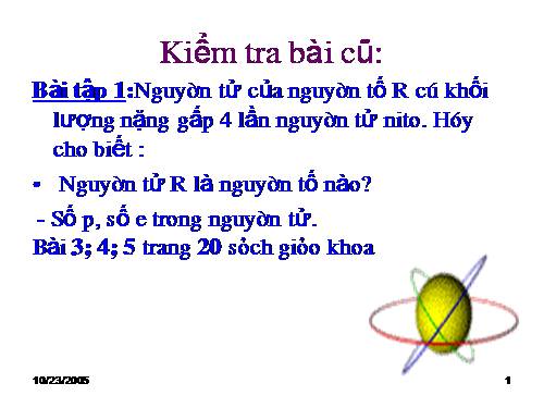 Bài 5. Nguyên tố hoá học