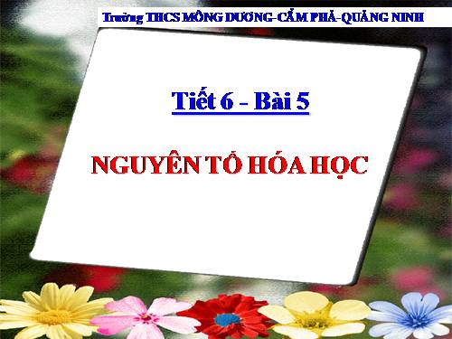 Bài 5. Nguyên tố hoá học