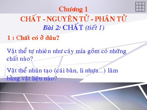 Bài 2. Chất